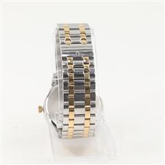 Bulova 98D130 Two-Tone Watch Blue Dial Roman 40mm w/Box - Very Good